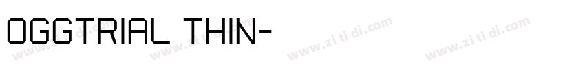 oggtrial thin字体转换
